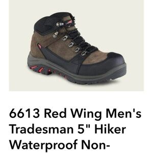 Men's Tradesman 5" Hiker Waterproof Boots - Brown and Black NEW